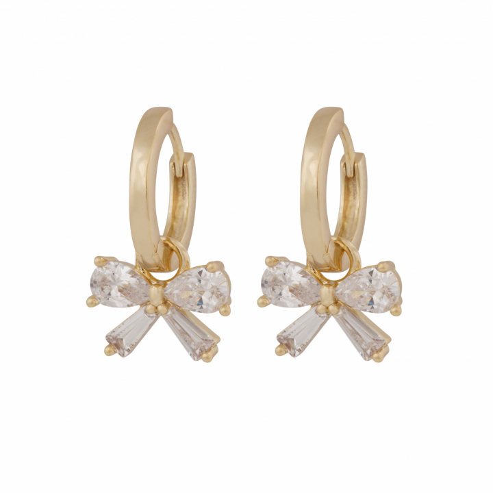 Eira bow ring Örhängen Guld i gruppen Örhängen / Guldörhängen hos SCANDINAVIAN JEWELRY DESIGN (1368-6900-251)