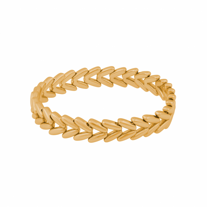 Liddy elastic Armband Guld onesize i gruppen Armband / Guldarmband hos SCANDINAVIAN JEWELRY DESIGN (1388-3600-257)