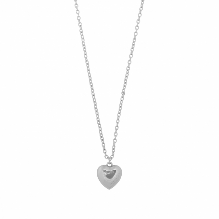 Cute big heart Halsband Silver i gruppen Halsband / Silverhalsband hos SCANDINAVIAN JEWELRY DESIGN (1394-0450-256-50)
