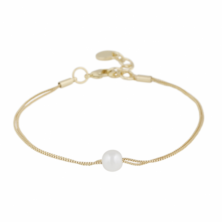 Karan double chain Armband Guld i gruppen Armband / Guldarmband hos SCANDINAVIAN JEWELRY DESIGN (1399-3500-362)