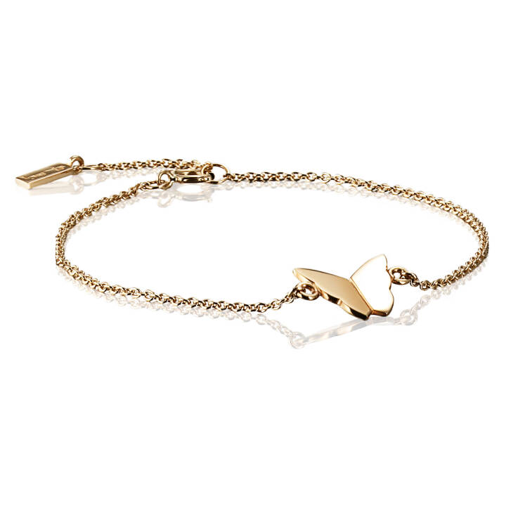 Little Miss Butterfly Armband Guld 15-19 cm