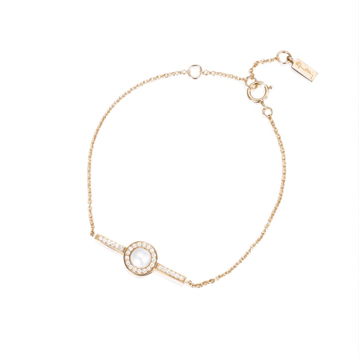 Little Day Pearl & Stars Armband Guld 16-19 cm i gruppen Armband / Diamantarmband hos SCANDINAVIAN JEWELRY DESIGN (14-101-01910-1619)