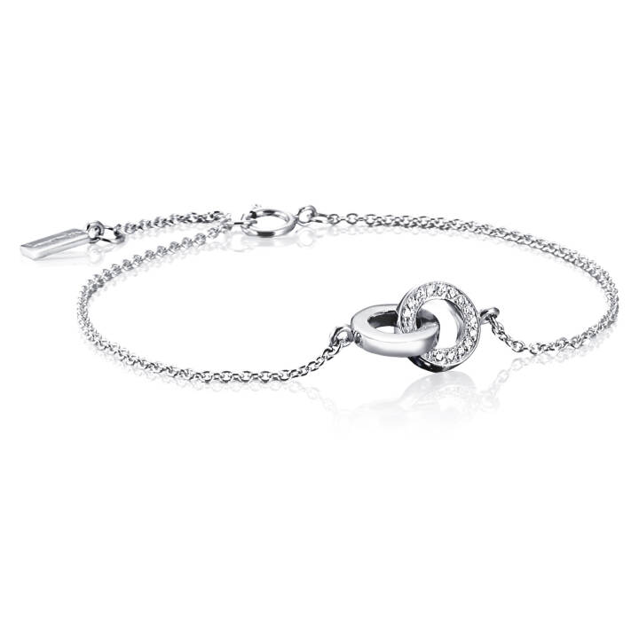 You & Me Armband Vitguld 15-19 cm i gruppen Armband / Diamantarmband hos SCANDINAVIAN JEWELRY DESIGN (14-102-01008-1519)