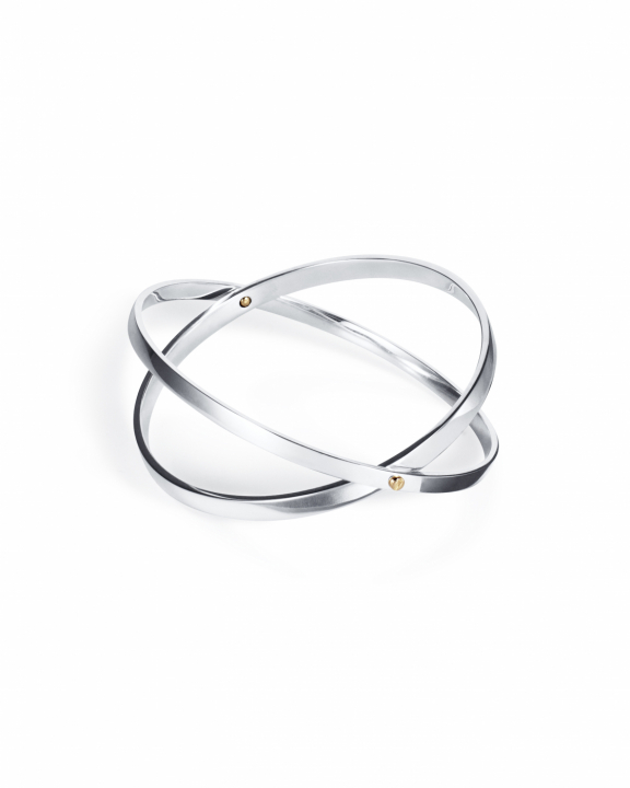 Two Of Us Armring Silver/Guld i gruppen Armband / Stela armband hos SCANDINAVIAN JEWELRY DESIGN (14-106-02364)