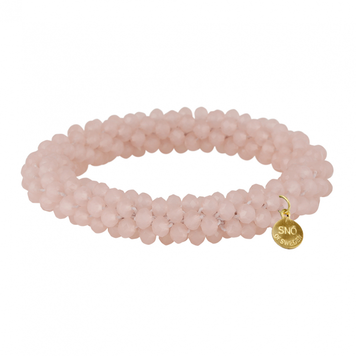 United bubbles elastic Armband/Hårsnodd rosa i gruppen Armband / Guldarmband hos SCANDINAVIAN JEWELRY DESIGN (1402-3100-379)