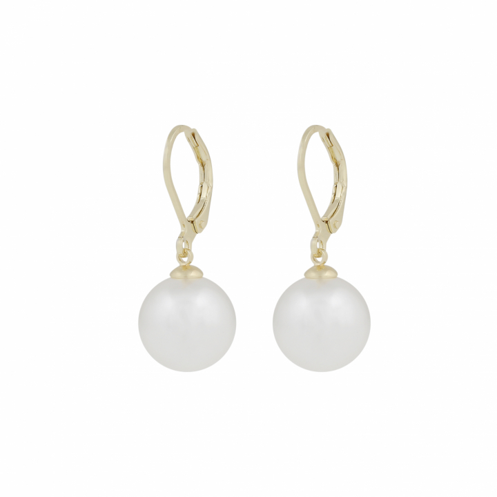 Jackie hook Örhängen 12mm Guld i gruppen Örhängen / Pärlörhängen hos SCANDINAVIAN JEWELRY DESIGN (1404-6500-362)