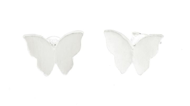 CU JEWELLERY Butterfly örhänge Silver