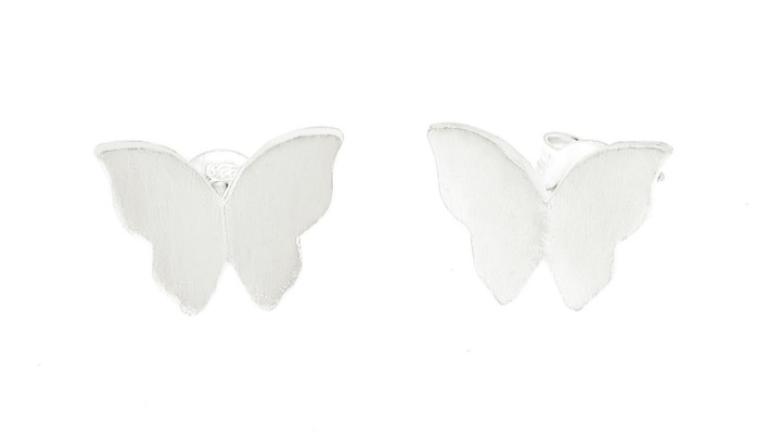 Butterfly örhänge Silver i gruppen Örhängen / Silverörhängen hos SCANDINAVIAN JEWELRY DESIGN (1421410004)