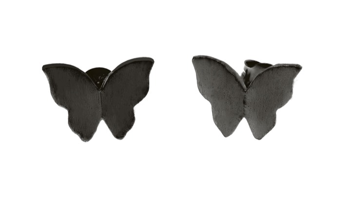 Butterfly örhänge black i gruppen Örhängen hos SCANDINAVIAN JEWELRY DESIGN (1421440004)