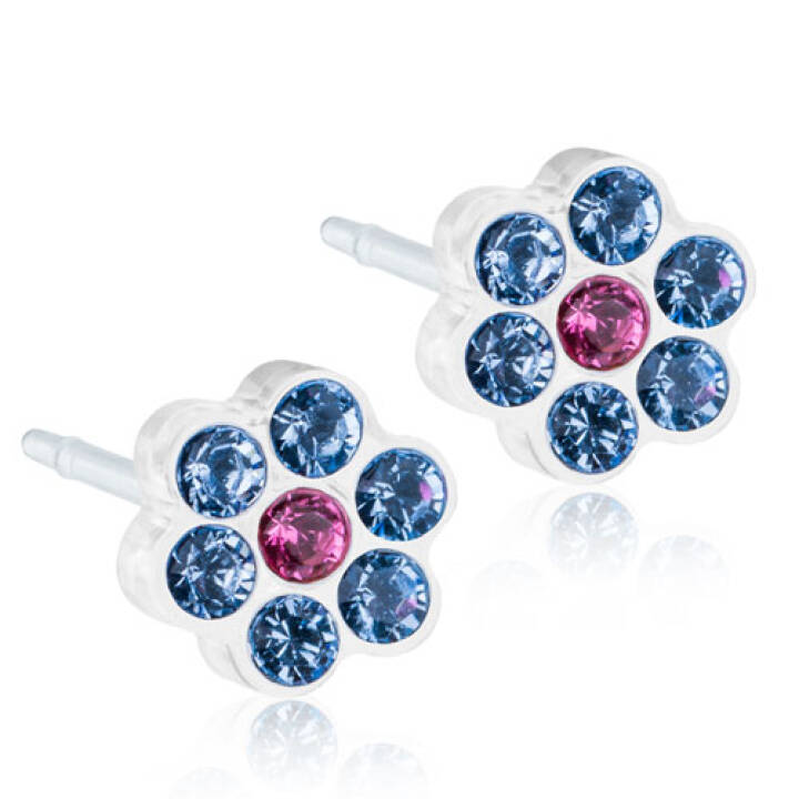 Medical Plastic Daisy 5 mm Alexandrite/Rose Örhänge