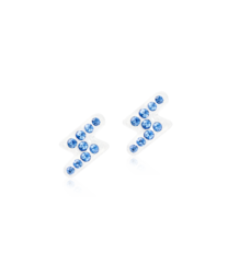 MP Brilliance Flash 8 mm, Sapphire i gruppen Örhängen / Silverörhängen hos SCANDINAVIAN JEWELRY DESIGN (15-01185-04)