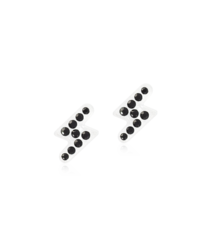 MP Brilliance Flash 8 mm, Jet i gruppen Örhängen / Silverörhängen hos SCANDINAVIAN JEWELRY DESIGN (15-01185-07)