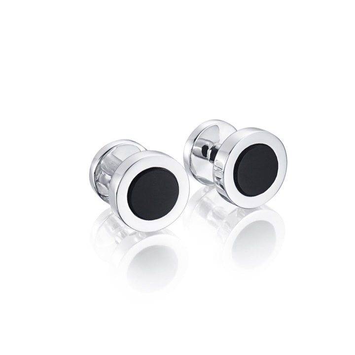 Efva Attling Black Cufflinks Manschettknappar Silver