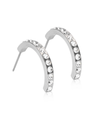 NT Pendant Brilliance Curved 20 mm, Crystal i gruppen Örhängen / Silverörhängen hos SCANDINAVIAN JEWELRY DESIGN (15-12148-01)