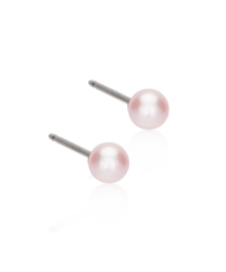 NT Pearl 4 mm, Light rose i gruppen Örhängen / Pärlörhängen hos SCANDINAVIAN JEWELRY DESIGN (15-1231-64)