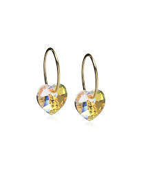 BLOMDAHL GT Ear Ring 14 mm Heart 10 mm Rainbow