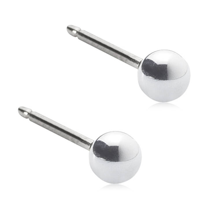 BLOMDAHL Silver Titanium Ball 3 mm Örhänge