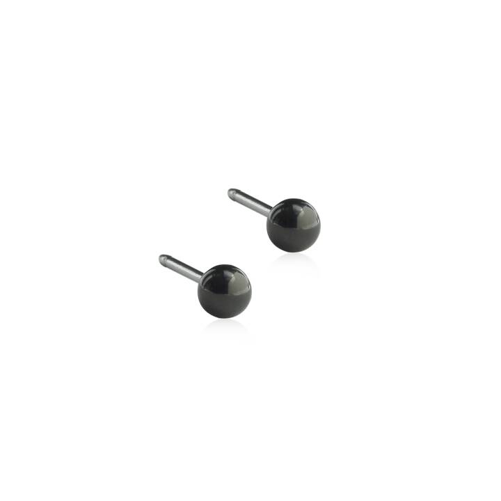 BLOMDAHL Black Titanium Ball 3 mm Örhänge