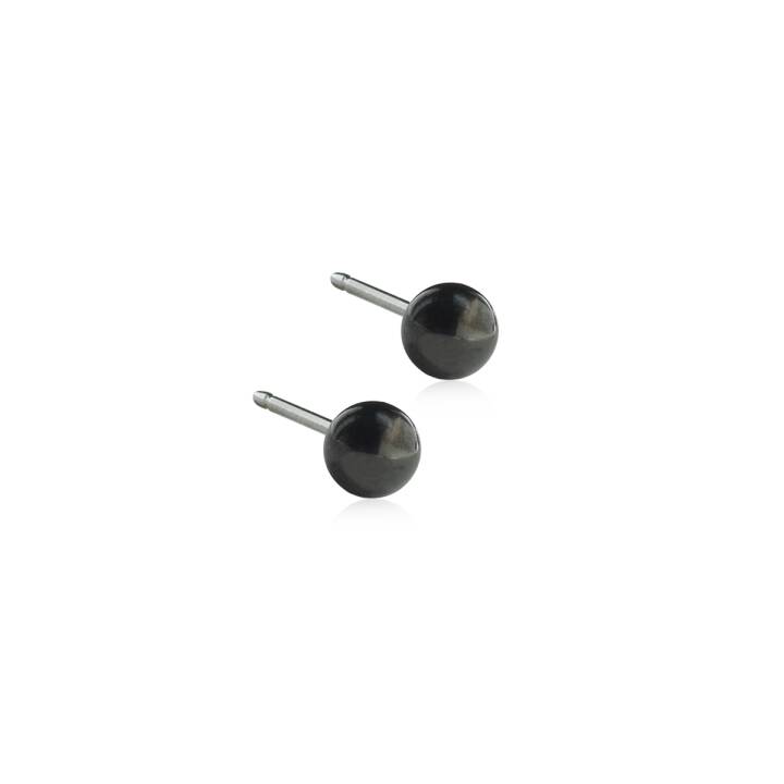 BLOMDAHL Black Titanium Ball 4 mm Örhänge