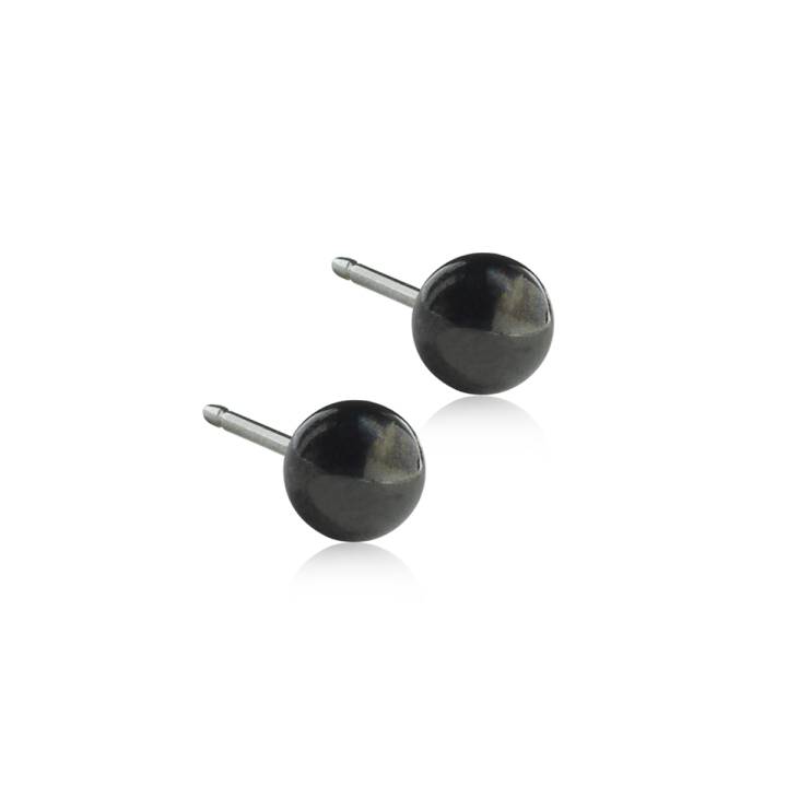Black Titanium Ball 5 mm Örhänge i gruppen Örhängen hos SCANDINAVIAN JEWELRY DESIGN (15-1523-00)