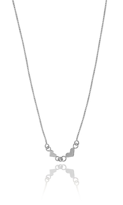 Love halsband Silver 40-45 cm i gruppen Halsband / Silverhalsband hos SCANDINAVIAN JEWELRY DESIGN (1521111009)