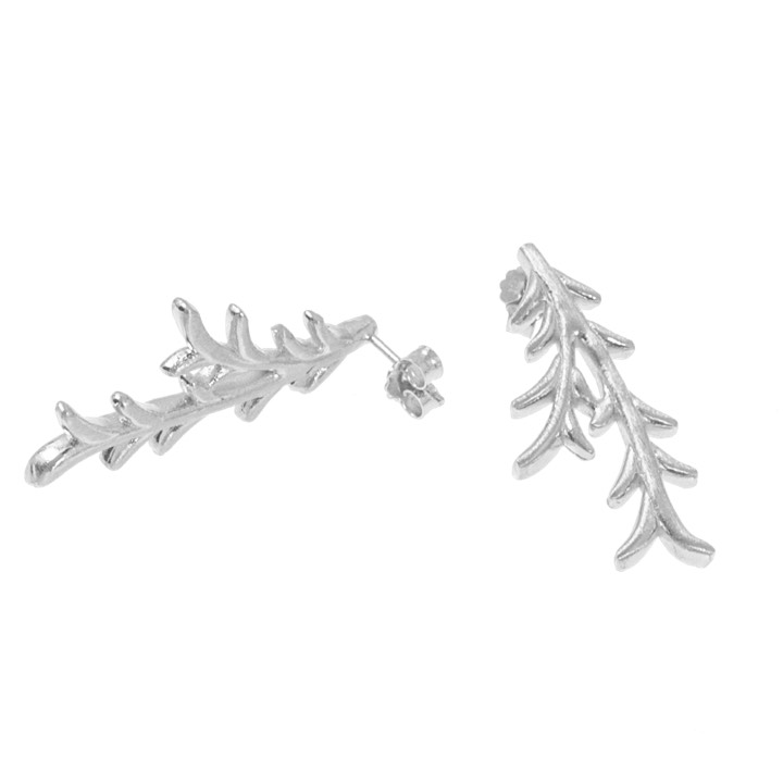 CU JEWELLERY Tree twig örhänge Silver