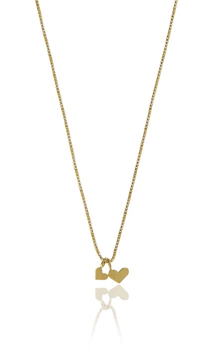 CU JEWELLERY Love pendant halsband Guld 42-47 cm