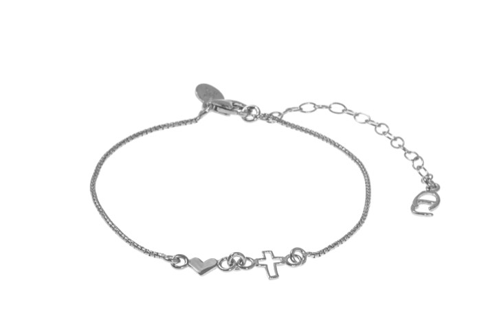 Trust brace armband Silver i gruppen Armband / Silverarmband hos SCANDINAVIAN JEWELRY DESIGN (1524311010)