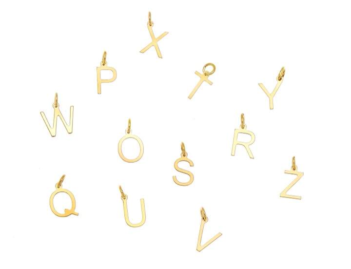 CU JEWELLERY Letters O guld