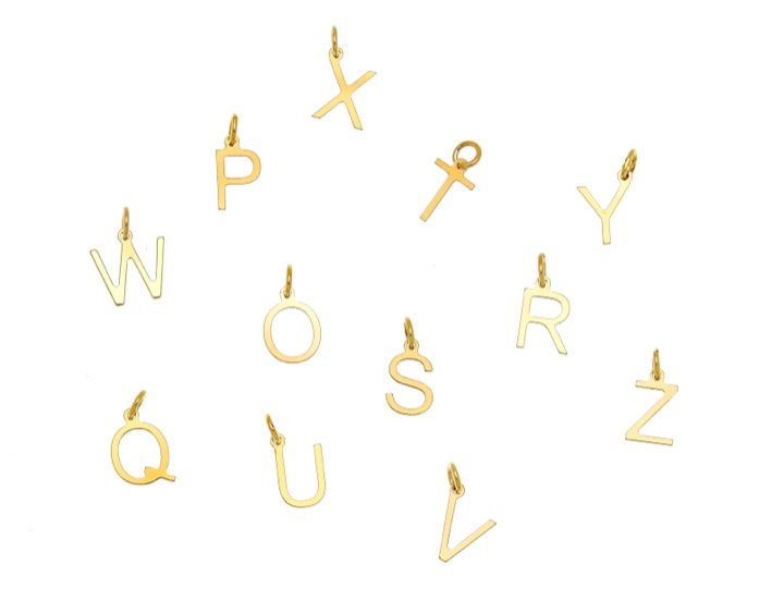 CU JEWELLERY Letters Q guld