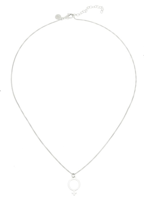 Letters venus neck silver 42-47 cm i gruppen Halsband / Silverhalsband hos SCANDINAVIAN JEWELRY DESIGN (1622111007)