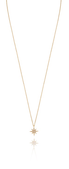 CU JEWELLERY One star halsband Guld 41-45 cm