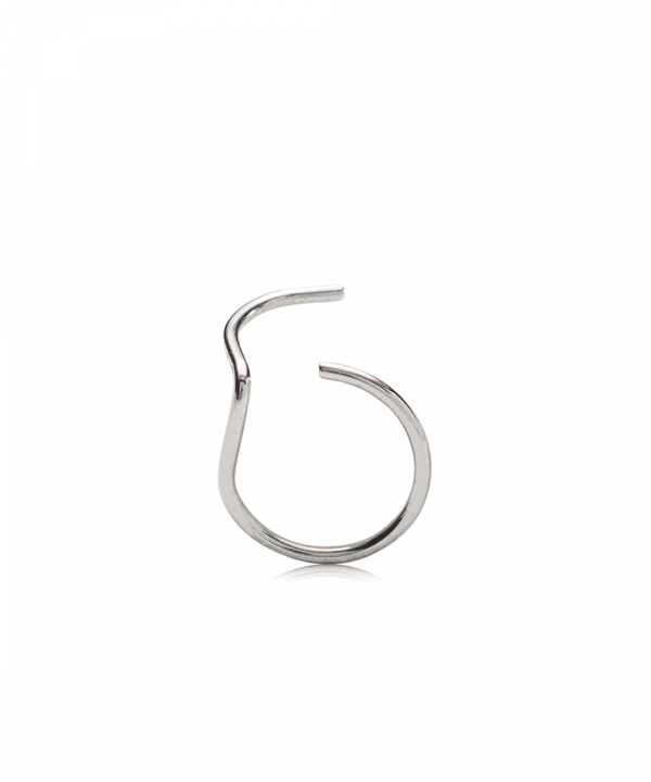 BLOMDAHL Nose Ring 10 mm Left Natural Titanium