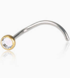 GT Bezel 3 mm, Crystal i gruppen Accessoarer / Piercing hos SCANDINAVIAN JEWELRY DESIGN (17-1302-01)