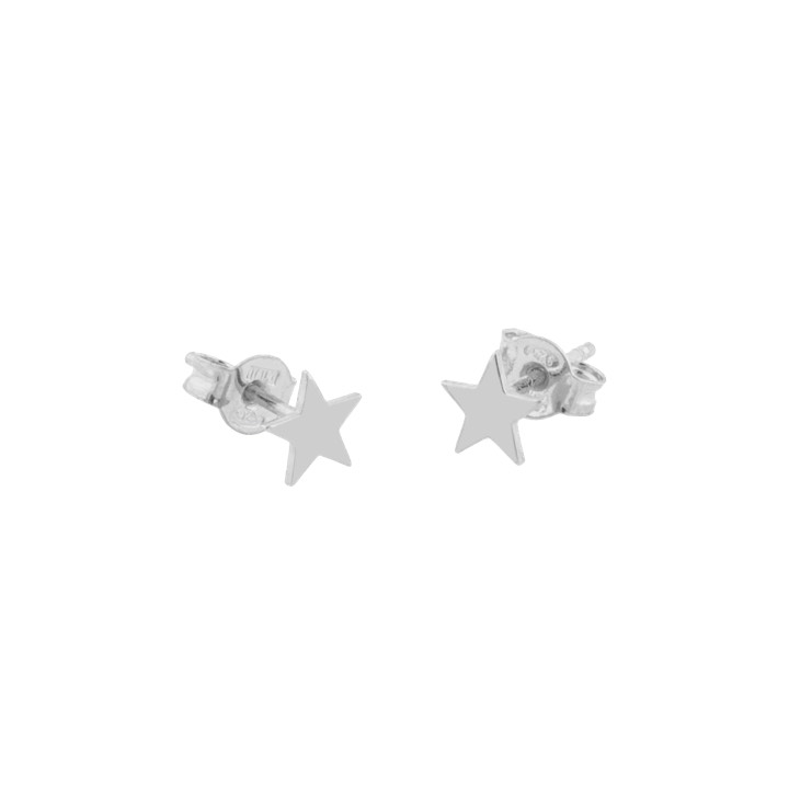 Double star small örhänge Silver i gruppen Örhängen / Silverörhängen hos SCANDINAVIAN JEWELRY DESIGN (1716411002)