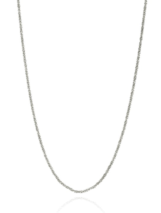 Roof plain halsband Silver 39-44 cm i gruppen Last Chance / Halsband hos SCANDINAVIAN JEWELRY DESIGN (1721110001)