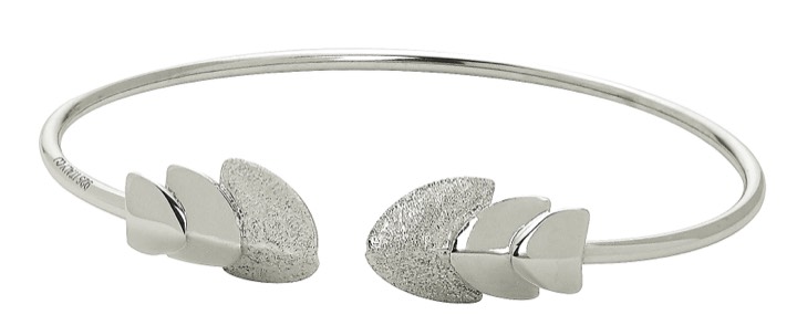 Roof bangle brace armband flex Silver i gruppen Armband / Armringar hos SCANDINAVIAN JEWELRY DESIGN (1728310001)