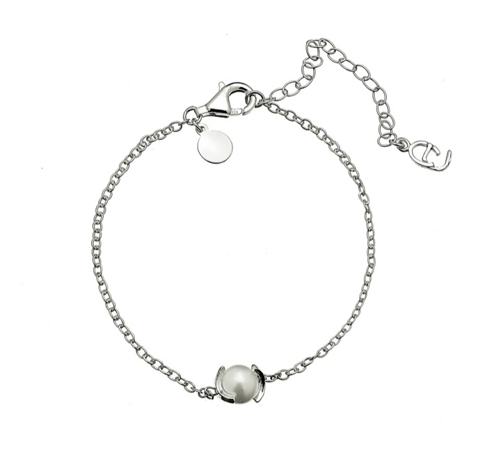 Pearl chain braclet Silver i gruppen Last Chance / Armband hos SCANDINAVIAN JEWELRY DESIGN (1814371001)