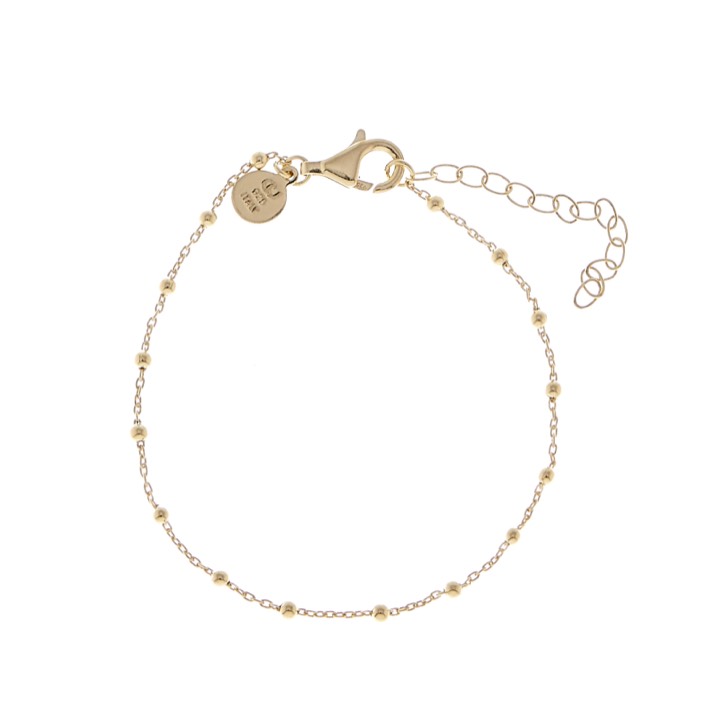 CU JEWELLERY Two beaded brace armband – guld