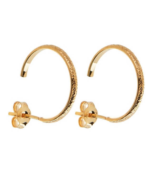 Pearl/Vintage round örhänge - Guld i gruppen Örhängen / Pärlörhängen hos SCANDINAVIAN JEWELRY DESIGN (1821420001)