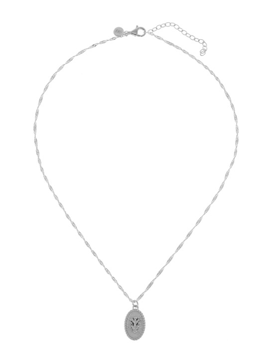 Two Flower halsband - Silver i gruppen Halsband / Silverhalsband hos SCANDINAVIAN JEWELRY DESIGN (1822170001)