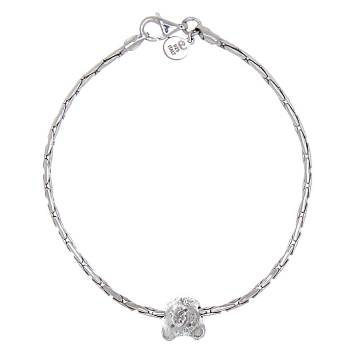 CU JEWELLERY Bear brace armband Silver 19 cm