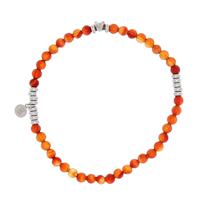 Product Image for CU JEWELLERY Bear elastic brace armband orange Silver 21 cm