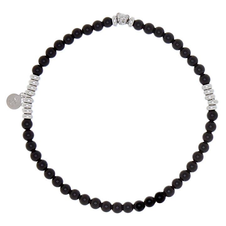 Product Image for CU JEWELLERY Bear elastic brace armband black Silver cm