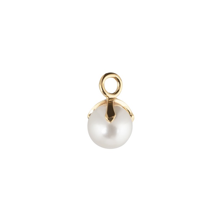 CU JEWELLERY Letters Pearl pendant Guld / per styck