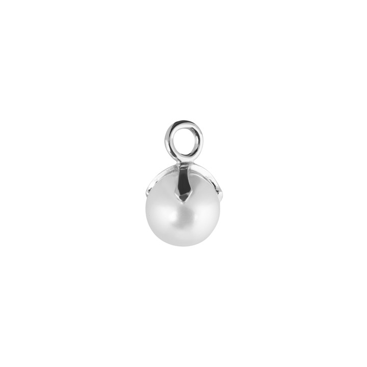 CU JEWELLERY Letters Pearl pendant Silver/ per styck