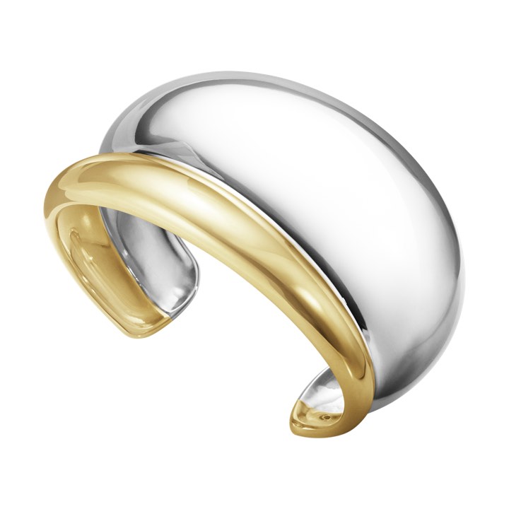 Georg Jensen CURVE MEDIUM BANGLE guld SILVER YG S