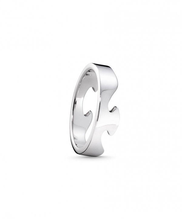 Georg Jensen FUSION END RING vitguld 59