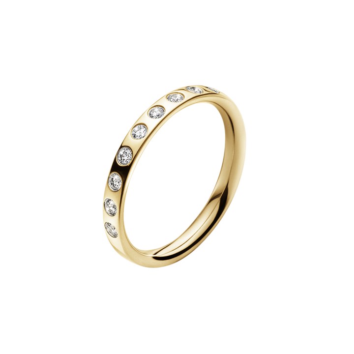 Georg Jensen MAGIC RING guld DIAMOND 0.18CT 54