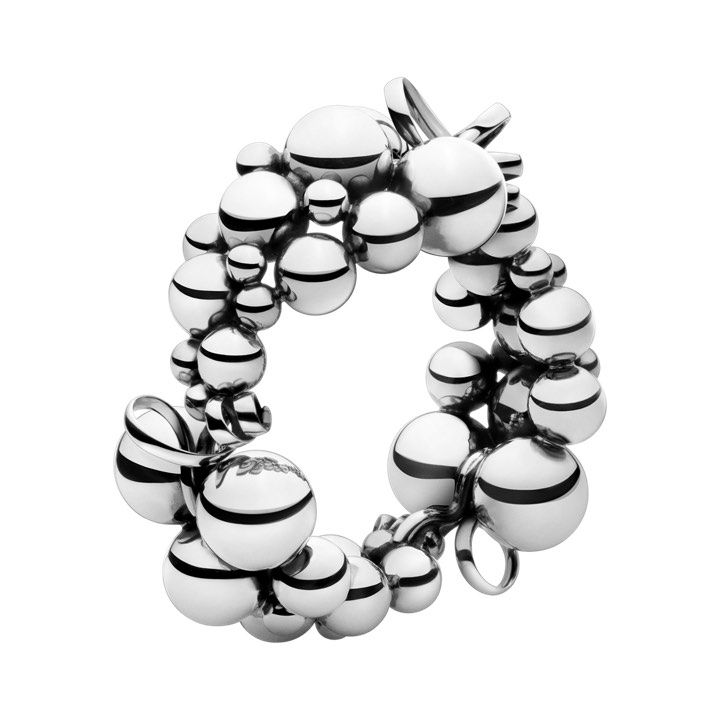 MOONLIGHT GRAPES BRACELET SILVER OXIDISED SM